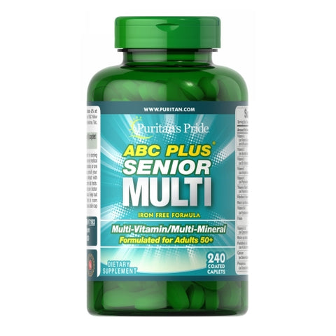 Puritan's Pride, ABC Plus Senior Multivitamin Multi-Mineral Formula, 240 Caplets Puritan's Pride