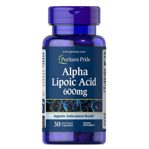 Puritan's Pride, Alpha Lipoic Acid Trial Size, 600 mg, 30 Rapid Release Capsules Puritan's Pride