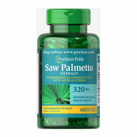 Puritan's Pride, Saw Palmetto Standardized Extract, 320 mg, 60 Softgels Puritan's Pride