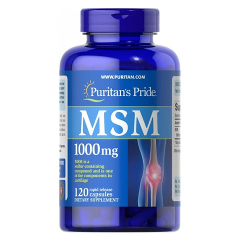 Puritan's Pride, MSM, 1000 mg, 120 Capsules Puritan's Pride