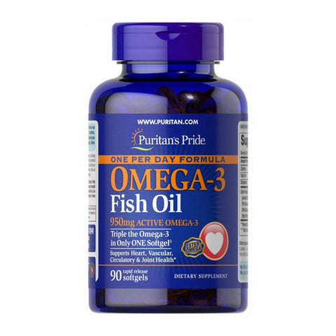 Puritan's Pride, One Per Day Omega-3 Fish Oil, 950 Mg, 90 Softgels Puritan's Pride