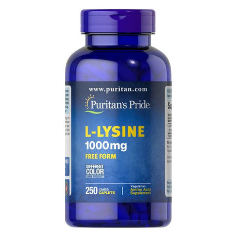 Puritan's Pride, L-Lysine, 1000 mg, 250 Caplets Puritan's Pride