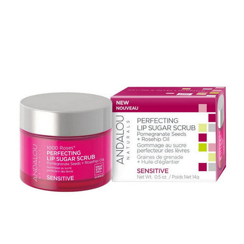 Andalou Naturals, 1000 Roses Lip Sugar Scrub, .5 Oz Andalou Naturals