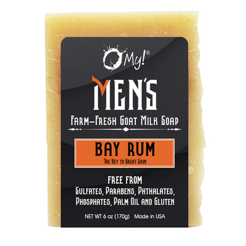 O MY!, Men'S Goat Milk Soap Bay Rum, 6 Oz O MY!