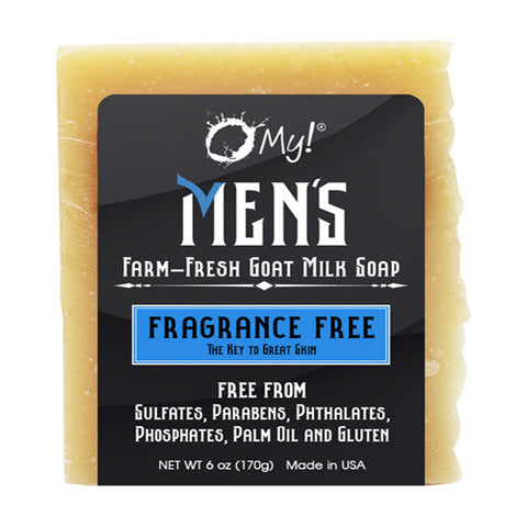 O MY!, Men'S Goat Milk Soap Fragrance Free, 6 Oz O MY!