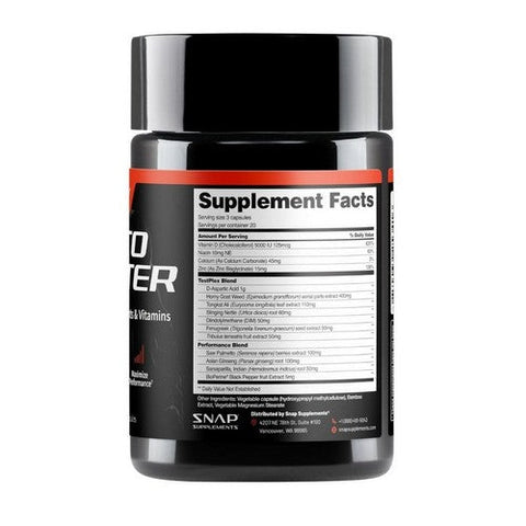 Snap Supplements, Testo Booster, 60 Caps Snap Supplements