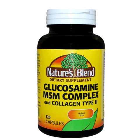 Nature's Blend, Glucosamine & MSM Complex & Collagen Type II, 120 Caps Nature's Blend