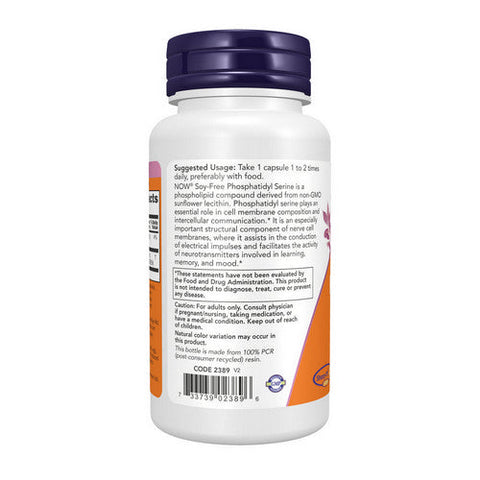 Now Foods, Phosphatidyl Serine, 150 Mg, 60 Veg Caps Now Foods