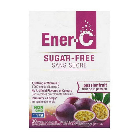 Ener-C, Vitamin C Multivitamin Drink Mix Sugar Free Passion Fruit, 1000 Mg, 30 Packets Ener-C