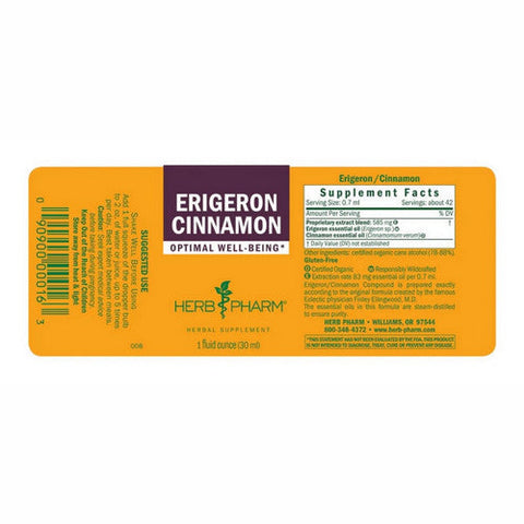 Herb Pharm, Erigeron Cinnamon, 1 Oz Herb Pharm