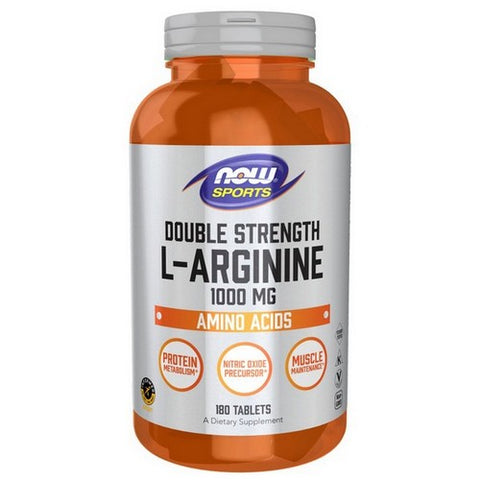 Now Foods, L-Arginine Double Strength, 1000 mg, 180 Tablets Now Foods