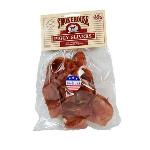 Smokehouse USA Made Piggy Slivers Dog Chew 1 Each/5 Pack by Smokehouse
