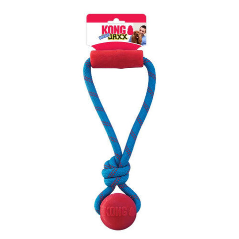 KONG Jaxx Brights Tug with Ball Dog Toy Assorted, 1 Each/Medium by Kong