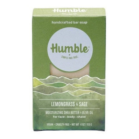 Humble Brands, Lemongrass And Sage Natural Soap, 4 Oz Humble Brands