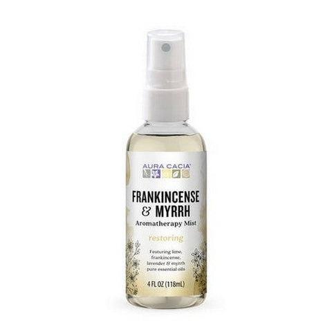 Aura Cacia, Aromatherapy Mist Frankincense And Myrrh, 4 Oz Aura Cacia