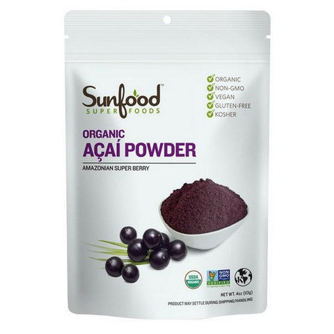 Sunfood Superfoods, Organic Acai Powder, 4 Oz Sunfood Superfoods