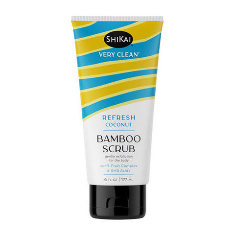 Shikai, Bamboo Scrub Refresh Coconut, 6 Oz Shikai
