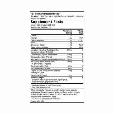 Irwin Naturals, Libido Max for Active Men, 60 Softgels Irwin Naturals