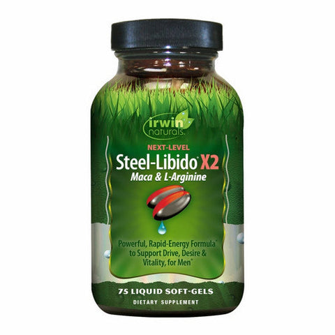 Irwin Naturals, Steel-Libido X2 Maca And L-Arginine, 75 Softgels Irwin Naturals