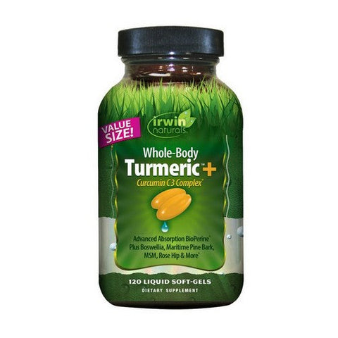Irwin Naturals, Whole-Body Turmeric Plus Curcumin C3 Complex, 120 Softgels Irwin Naturals