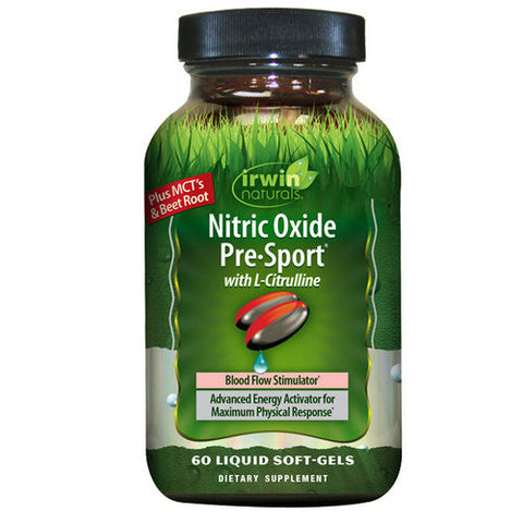 Irwin Naturals, Nitric Oxide Pre-Sport With L-Citrulline, 60 Softgels Irwin Naturals