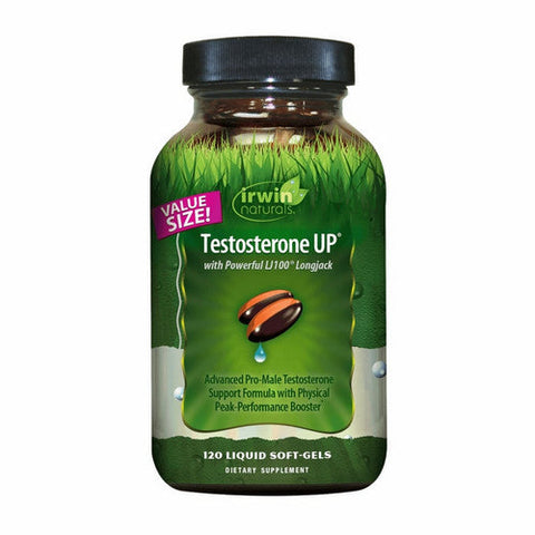 Irwin Naturals, Testosterone Up With Powerful Lj100 Longjack, 120 Softgels Irwin Naturals