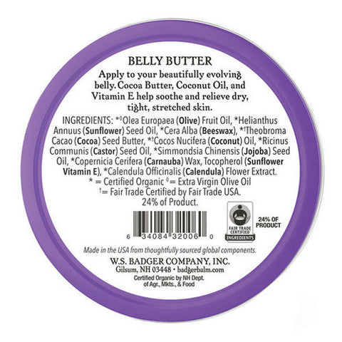 Badger Balm, Belly Butter, 56 Grams Badger Balm