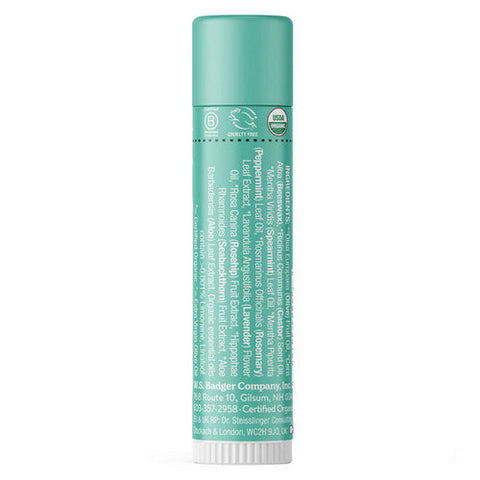 Badger Balm, Highland Mint Lip Balm Stick, .15 Oz Badger Balm