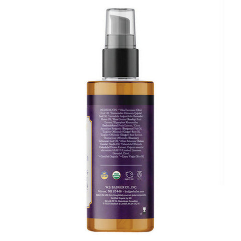 Badger Balm, Lavender Massage Oil, 4 Oz Badger Balm