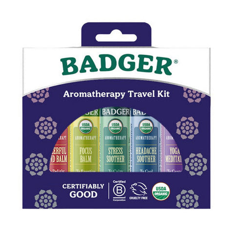 Badger Balm, Aromatherapy Travel Kit, .15 Oz Badger Balm