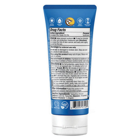 Badger Balm, Sport Mineral Sunscreen Cream SPF 40 Unscented, 2.9 Oz Badger Balm