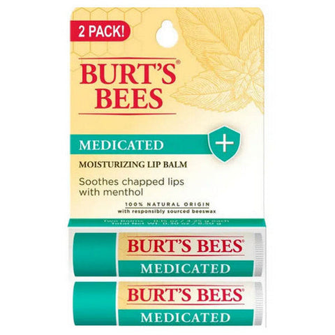 Burts Bees, Medicated Lip Balm Blister Box, 0.15 Oz Burts Bees