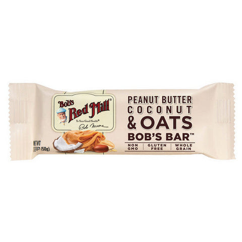 Bobs Red Mill, Peanut Butter Coconut And Oats Bos Bar, 12 Bars Bobs Red Mill
