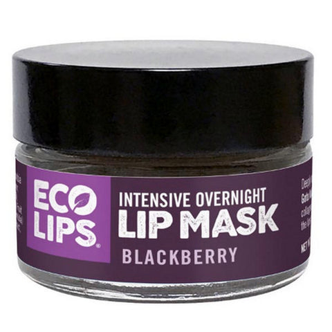 Intensive Overnight Blackberry Lip Mask 0.39 Oz by Eco Lips