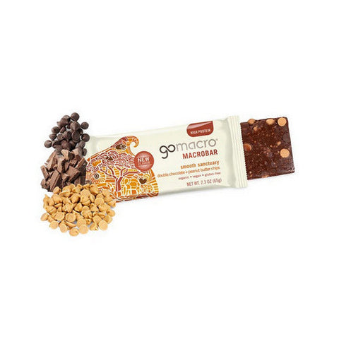 Gomacro, MacroBar Double Chocolate Peanut Butter Chip, 4 Count Gomacro