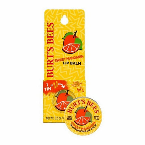 Burts Bees, Throwback Sweet Mandarin Lip Balm Tin, 0.3 Oz Burts Bees