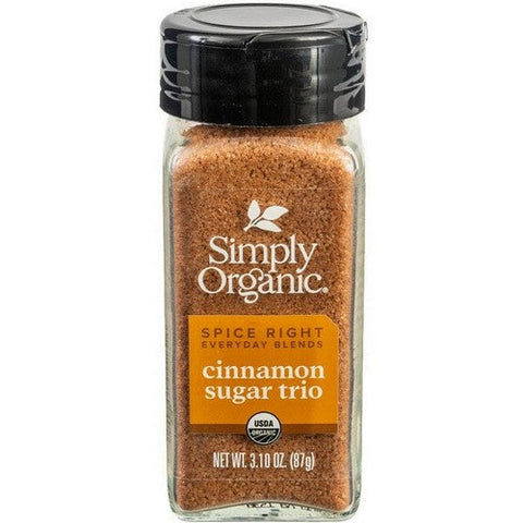 Simply Organic, Organic Spice Right Cinnamon Sugar Trio, 3.1 Oz Simply Organic