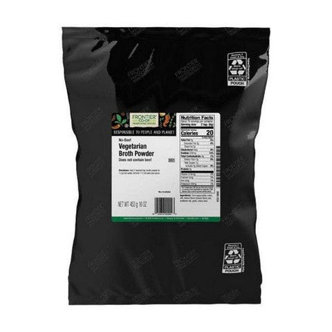 Frontier Coop, No-Beef Broth Powder, 1 Lb