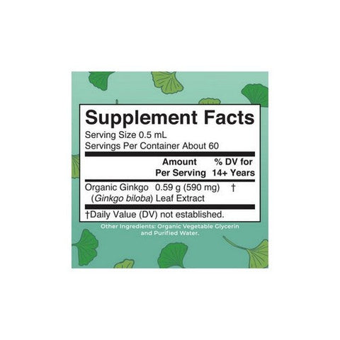 MaryRuth's, Organic Ginkgo Leaf Liquid Drops, 1 Oz