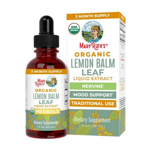 MaryRuth's, Organic Lemon Balm Liquid Drops, 1 Oz MaryRuth's