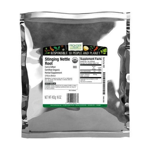 Frontier Coop, Organic Stinging Nettle Root Cut & Sifted, 16 Oz