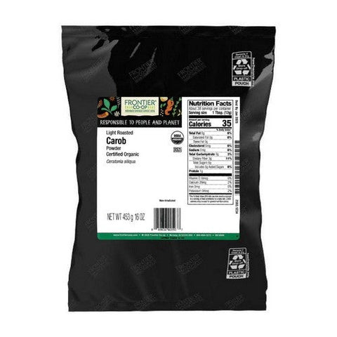 Frontier Coop, Organic Lightly Roasted Carob Powder, 1 Lb
