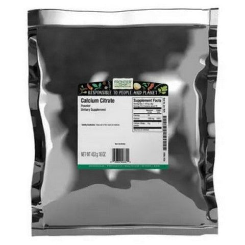 Frontier Coop, Calcium Citrate Powder, 1 Lb Frontier Coop