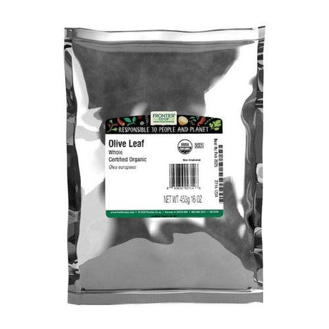 Frontier Coop, Organic Olive Leaf Whole, 1 Lb