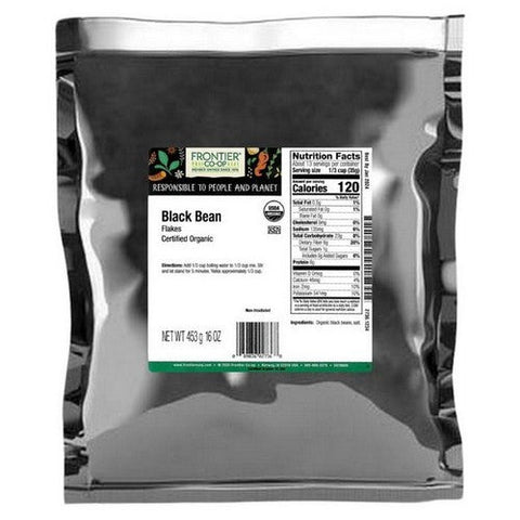Frontier Coop, Organic Black Bean Flakes, 1 Lb Frontier Coop
