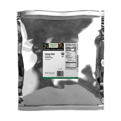 Frontier Coop, Organic Lemon Peel Cut & Sifted, 1 Lb Frontier Coop