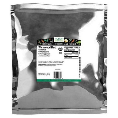 Frontier Coop, Organic Wormwood Herb Cut And Sifted, 16 Oz Frontier Coop