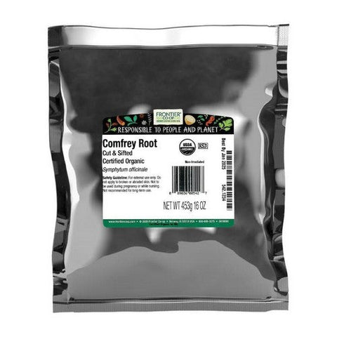 Frontier Coop, Organic Comfrey Root Cut & Sifted, 1 Lb Frontier Coop