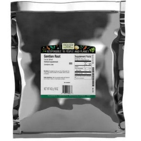 Frontier Coop, Gentian Root Cut & Sifted, 1 Lb Frontier Coop