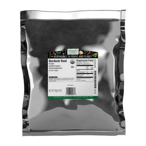 Frontier Coop, Organic Burdock Root Powder, 1 Lb Frontier Coop